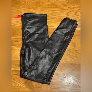 Spanx Croc Faux Leather Leggings XS